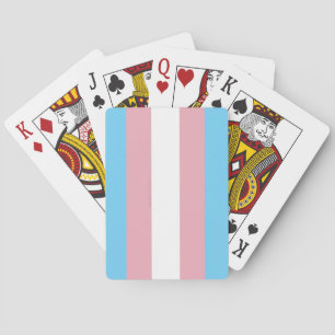 SlipperyJoe's transgender pride flag visibility di Playing Cards