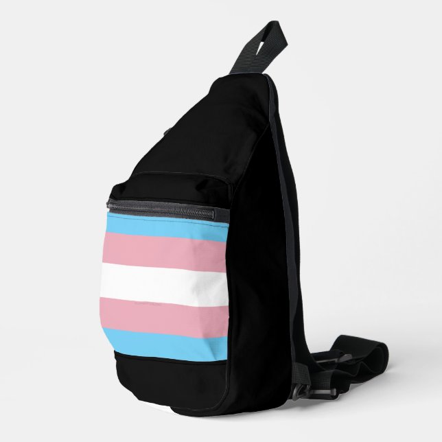 SlipperyJoe's transgender pride flag visibility di Sling Bag (Right Corner)