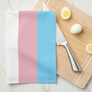 SlipperyJoe's transgender pride flag visibility di Tea Towel
