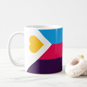 SlipperyJoe's tricolor polyamory pride flag three Coffee Mug