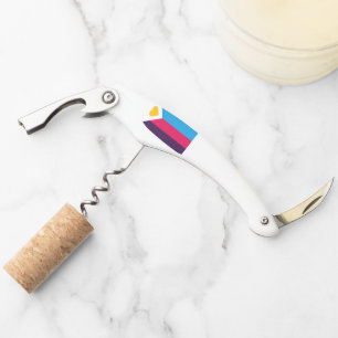 SlipperyJoe's tricolor polyamory pride flag three Corkscrew