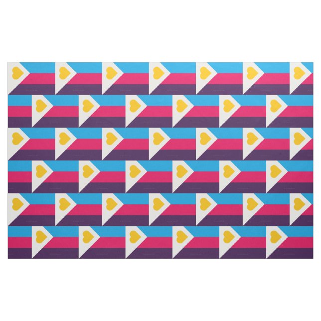 SlipperyJoe's tricolor polyamory pride flag three  Fabric (Yard)