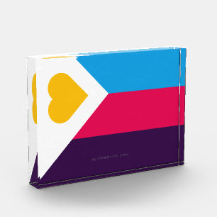 SlipperyJoe's tricolor polyamory pride flag three  Photo Block