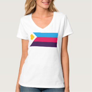 SlipperyJoe's tricolor polyamory pride flag three T-Shirt