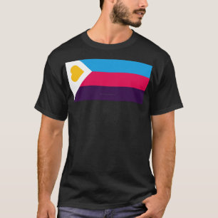 SlipperyJoe's tricolor polyamory pride flag three T-Shirt