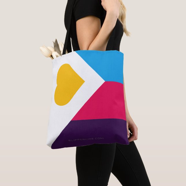 SlipperyJoe's tricolor polyamory pride flag three  Tote Bag (Close Up)