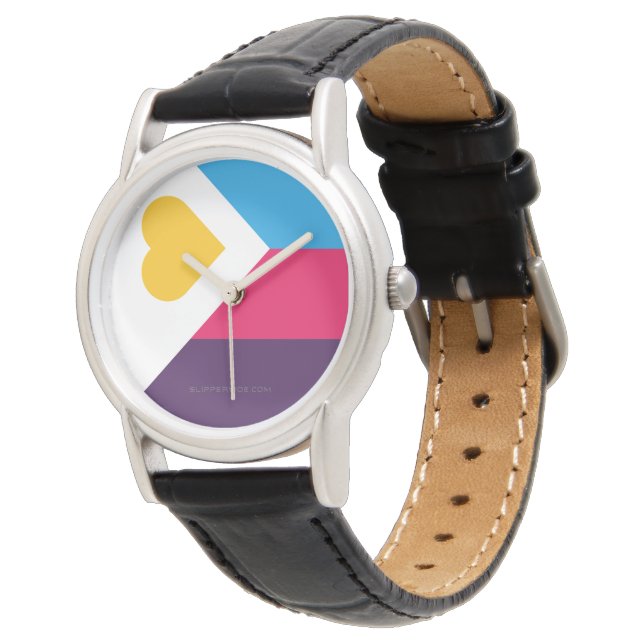 SlipperyJoe's tricolor polyamory pride flag three  Watch (Angled)
