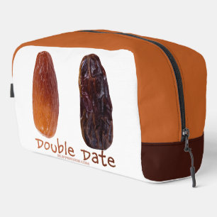SlipperyJoe's two dates shrivelled wrinkled prunes Dopp Kit