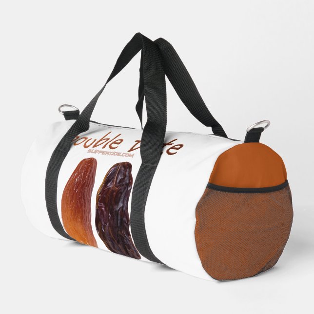 SlipperyJoe's two dates shrivelled wrinkled prunes Duffle Bag (Right Corner)