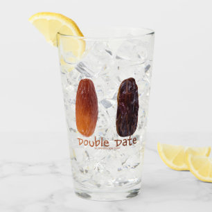 SlipperyJoe's two dates shrivelled wrinkled prunes Glass