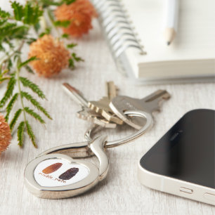 SlipperyJoe's two dates shrivelled wrinkled prunes Key Ring