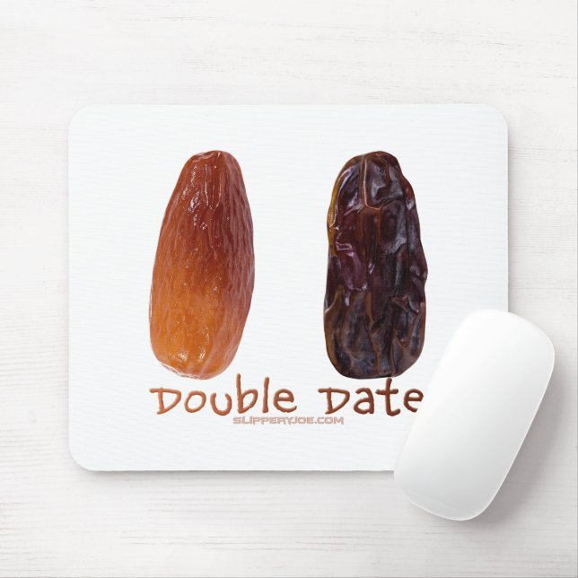 SlipperyJoe's two dates shrivelled wrinkled prunes Mouse Mat (With Mouse)
