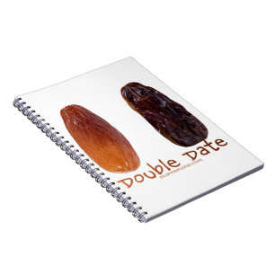 SlipperyJoe's two dates shrivelled wrinkled prunes Notebook