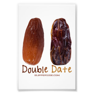 SlipperyJoe's two dates shrivelled wrinkled prunes Photo Print