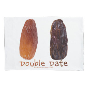 SlipperyJoe's two dates shrivelled wrinkled prunes Pillowcase