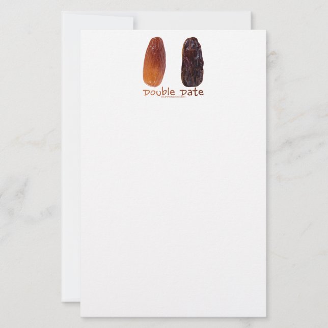 SlipperyJoe's two dates shrivelled wrinkled prunes Stationery (Front)