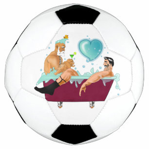 SlipperyJoe's two gay men love cartoon bathtub soa Football