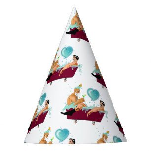 SlipperyJoe's two gay men love cartoon bathtub soa Party Hat
