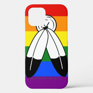 SlipperyJoe's two-spirit pride flag Indigenous sym iPhone 12 Pro Case