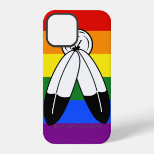 SlipperyJoe's two-spirit pride flag Indigenous sym iPhone 12 Pro Case