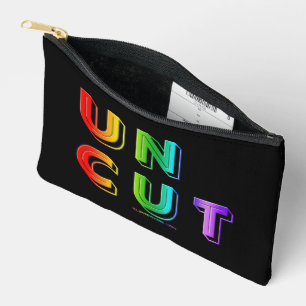 SlipperyJoe's uncut vibrant rainbow colours three- Accessory Pouch