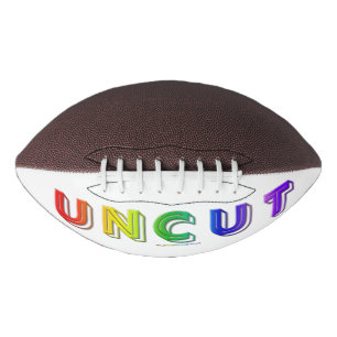 SlipperyJoe's uncut vibrant rainbow colours three- American Football
