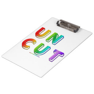 SlipperyJoe's uncut vibrant rainbow colours three- Clipboard