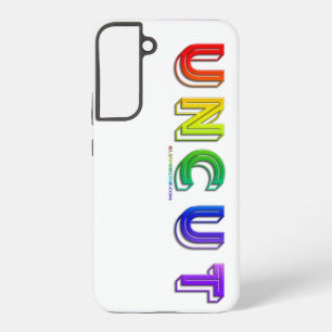 SlipperyJoe's uncut vibrant rainbow colours three- Samsung Galaxy Case