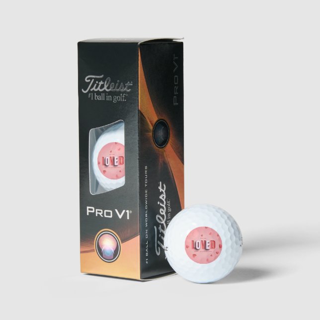 SlipperyJoe's Valentine's Day gifts romantic tone  Golf Balls (Packaging)