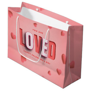 SlipperyJoe's Valentine's Day gifts romantic tone Large Gift Bag