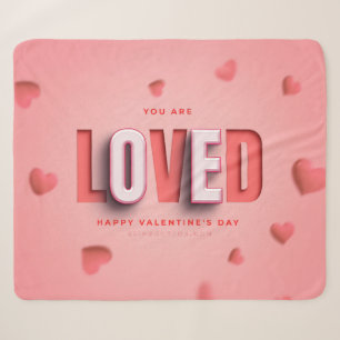 SlipperyJoe's Valentine's Day gifts romantic tone Sherpa Blanket