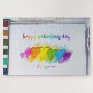 SlipperyJoe's Valentine's Day sentiment LGBTQ+ gay Jigsaw Puzzle
