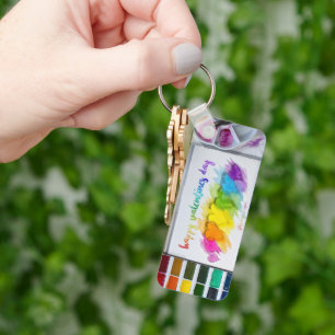 SlipperyJoe's Valentine's Day sentiment LGBTQ+ gay Key Ring