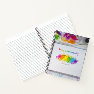 SlipperyJoe's Valentine's Day sentiment LGBTQ+ gay Notebook