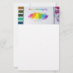 SlipperyJoe's Valentine's Day sentiment LGBTQ+ gay Stationery