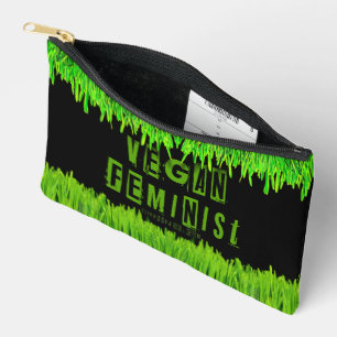 SlipperyJoe's vegan feminist attention-grabbing br Accessory Pouch