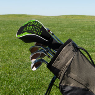 SlipperyJoe's vegan feminist attention-grabbing br Golf Head Cover