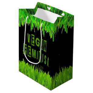 SlipperyJoe's vegan feminist attention-grabbing br Medium Gift Bag