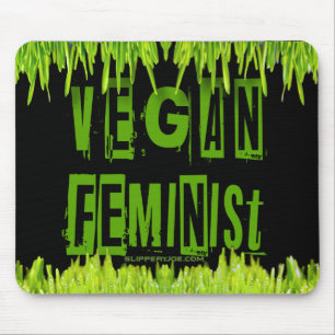 SlipperyJoe's vegan feminist attention-grabbing br Mouse Mat