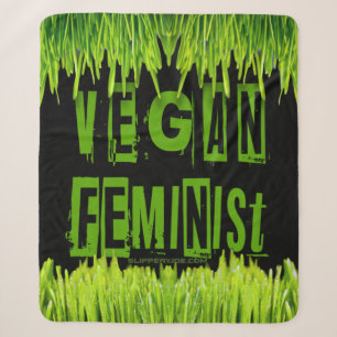 SlipperyJoe's vegan feminist attention-grabbing br Sherpa Blanket