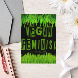 SlipperyJoe's vegan feminist attention-grabbing br Vellum Invitations