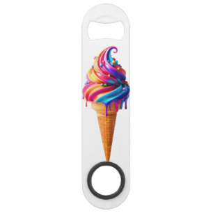 SlipperyJoe's vibrant ice cream cone food classic