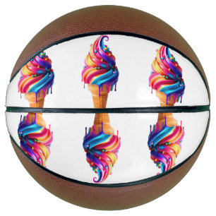SlipperyJoe's vibrant ice cream cone food classic  Basketball