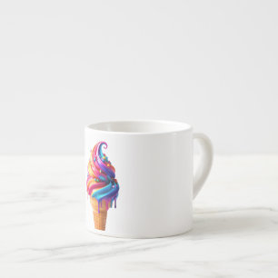 SlipperyJoe's vibrant ice cream cone food classic  Espresso Cup