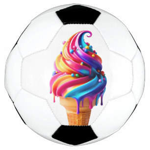 SlipperyJoe's vibrant ice cream cone food classic Football