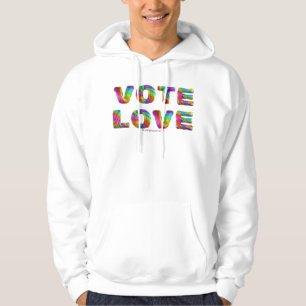 SlipperyJoe's vote love equality gay pride gifts L Hoodie