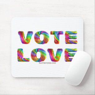 SlipperyJoe's vote love equality gay pride gifts L Mouse Mat