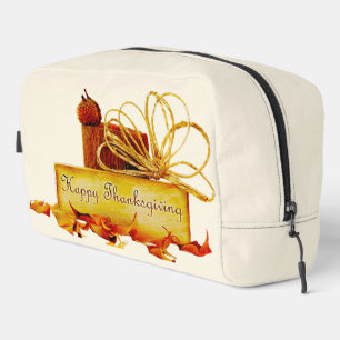 SlipperyJoe's warm festive Thanksgiving vibe rusti Dopp Kit