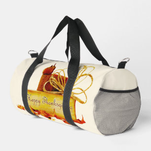 SlipperyJoe's warm festive Thanksgiving vibe rusti Duffle Bag