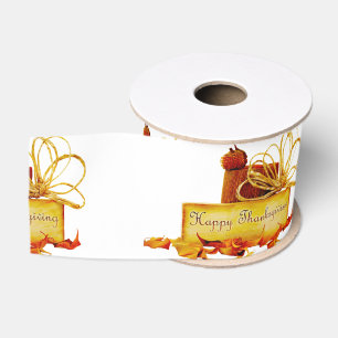 SlipperyJoe's warm festive Thanksgiving vibe rusti Grosgrain Ribbon